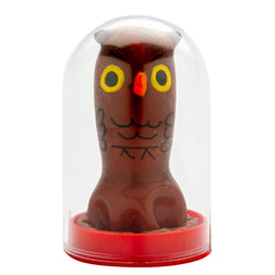 Préservatif décoratif peint main — Hibou vu de face