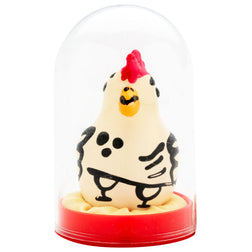 Préservatif fantaisie peint main — Coq Cocky vu de face