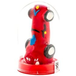 Préservatif fantaisie peint main — Voiture De Course vu de face