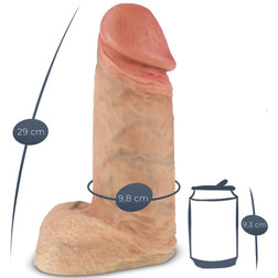 Gode XXL réaliste silicone double densité 29 cm — SileXD Xtreme · Silexd · Godes Réalistes