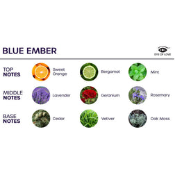 Spray d’ambiance Blue Ember 150 ml — gros plan