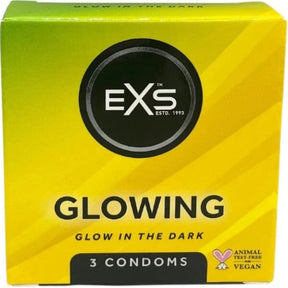EXS CONDOMS BRILLANT DANS LE NOIR
