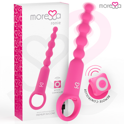 Chapelet anal de la marque Moressa modèle Ronie en Silicone rose pour le plaisir intime.