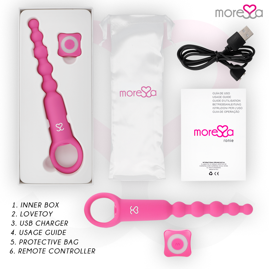 MORESSA RONIE TELECOMMANDE PLAISIR ANAL ROSE