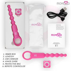 MORESSA RONIE TELECOMMANDE PLAISIR ANAL ROSE