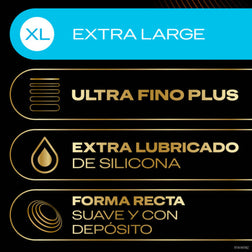 DUREX CONNEXION TOTALE XL ULTRA FINE PLUS SANS LATEX 10 UNITES