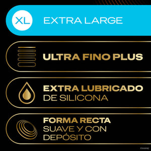 DUREX CONNEXION TOTALE XL ULTRA FINE PLUS SANS LATEX 10 UNITES