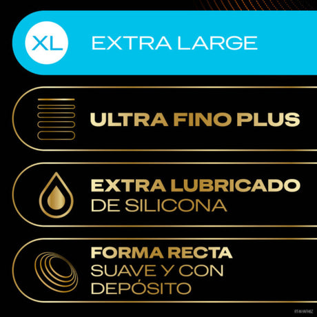DUREX CONNEXION TOTALE XL ULTRA FINE PLUS SANS LATEX 10 UNITES