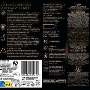 DUREX CONNEXION TOTALE XL ULTRA FINE PLUS SANS LATEX 10 UNITES