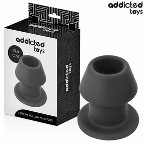 Plug tunnel ouvert silicone taille XXL 10,4 cm — Extreme Hollow · Addicted Toys · Tunnel (creux)