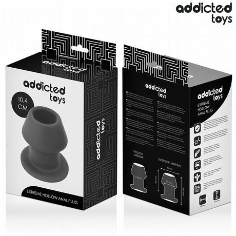Plug tunnel ouvert silicone taille XXL 10,4 cm — emballage