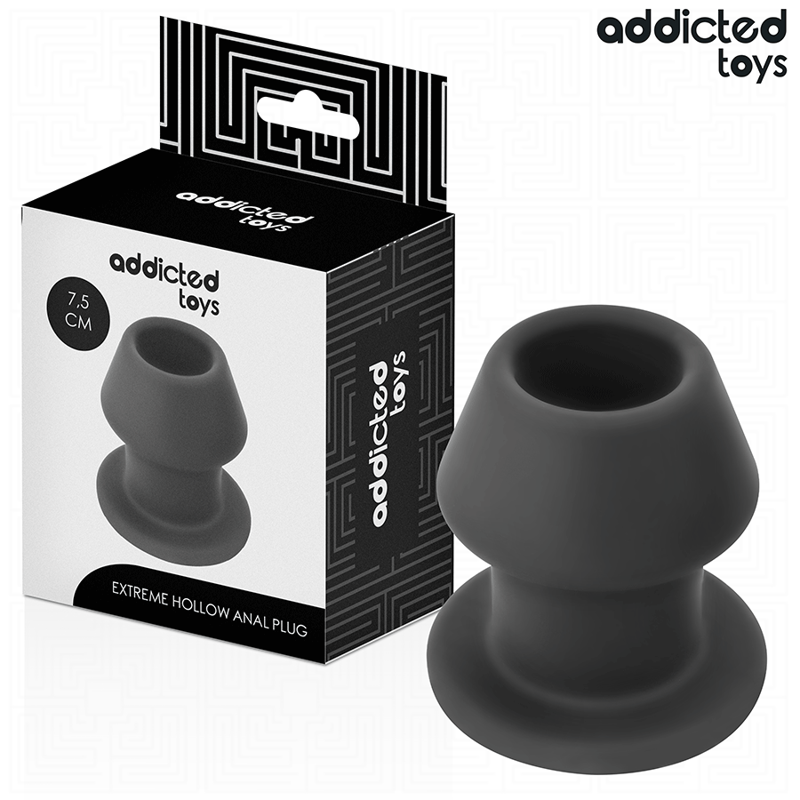 Plug tunnel ouvert silicone taille S 7,5 cm — Extreme Hollow · Addicted Toys · Tunnel (creux)