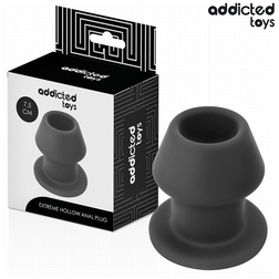 Plug tunnel ouvert silicone taille S 7,5 cm — Extreme Hollow · Addicted Toys · Tunnel (creux)