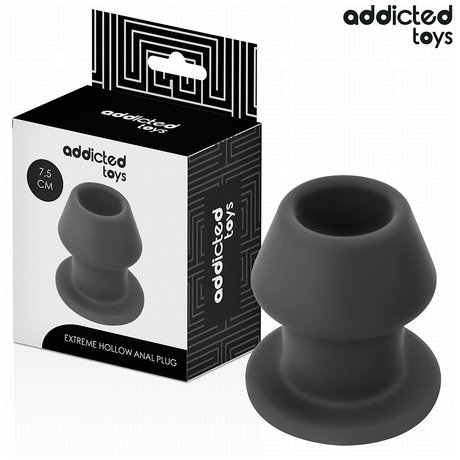 Plug tunnel ouvert silicone taille S 7,5 cm — Extreme Hollow · Addicted Toys · Tunnel (creux)
