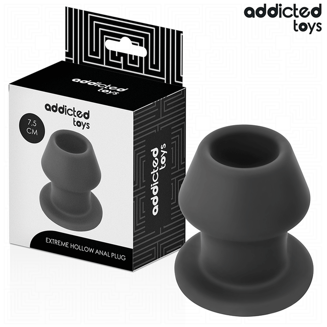 Plug tunnel ouvert silicone taille S 7,5 cm — Extreme Hollow · Addicted Toys · Tunnel (creux)
