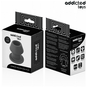 Plug tunnel ouvert silicone taille S 7,5 cm — emballage