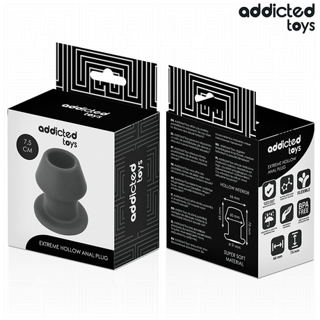 Plug tunnel ouvert silicone taille S 7,5 cm — emballage