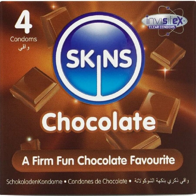 SKINS PACK DE 4 PRESERVATIFS PREMIUM CHOCOLAT