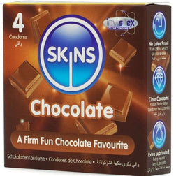 SKINS PACK DE 4 PRESERVATIFS PREMIUM CHOCOLAT
