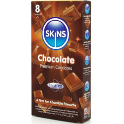 SKINS PACK DE 8 PRESERVATIFS PREMIUM CHOCOLAT