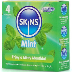 SKINS PACK DE 4 PRESERVATIFS PREMIUM MENTHE