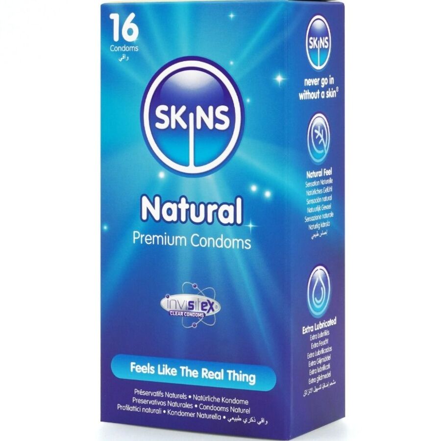 SKINS PACK DE 16 PRESERVATIFS NATURELS PREMIUM