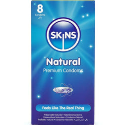 Préservatifs Skins Natural Premium, pack 8 — vue de face
