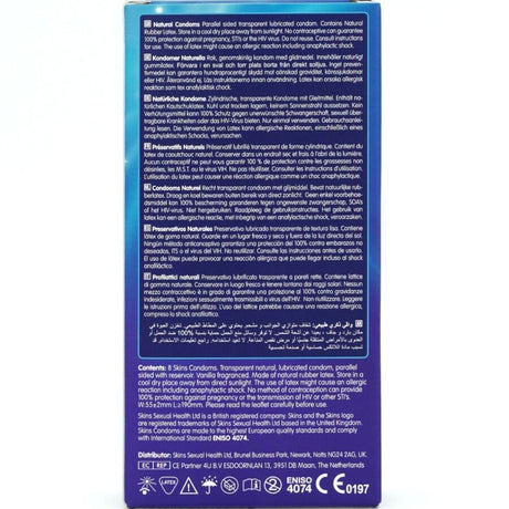 SKINS PRESERVATIFS NATURELS PREMIUM PACK 8