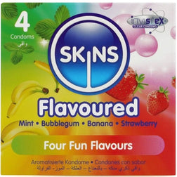 Préservatifs Skins Premium assortis, 4 unités, en latex — vue de face