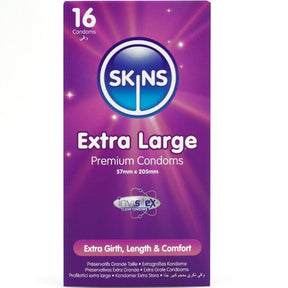 SKINS PACK DE 16 PRESERVATIFS EXTRA LARGES PREMIUM