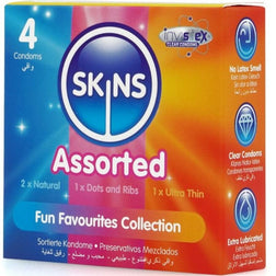 SKINS PACK DE 4 PRESERVATIFS PREMIUM ASSORTIS
