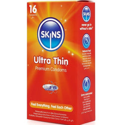 SKINS PACK DE 16 PRESERVATIFS ULTRA FINS PREMIUM