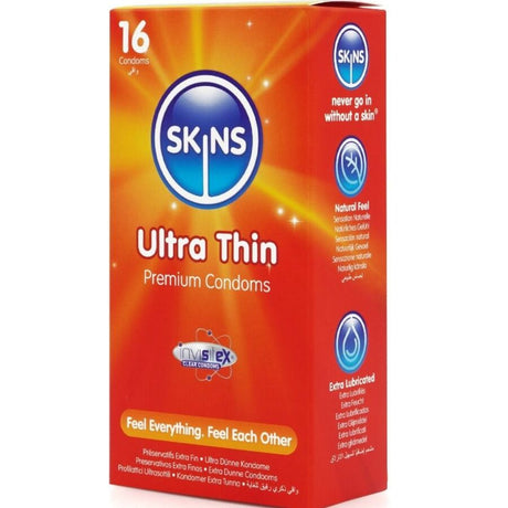 SKINS PACK DE 16 PRESERVATIFS ULTRA FINS PREMIUM