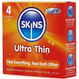 SKINS PACK DE 4 PRESERVATIFS ULTRA FINS PREMIUM