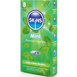 SKINS PACK DE 8 PRESERVATIFS PREMIUM MENTHE