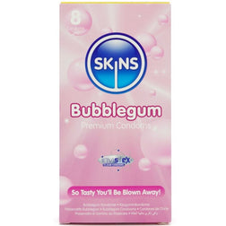 Préservatifs Skins Premium Bubblegum, 8 unités, en latex — vue de face