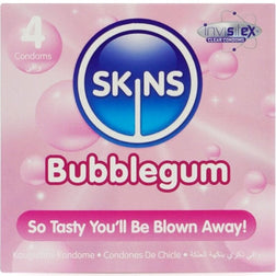 Préservatifs Skins Bubblegum, 4 unités, en latex — vue de face