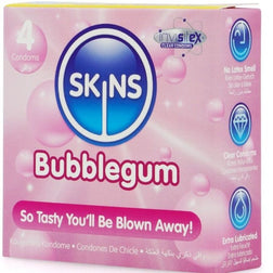 SKINS PACK DE 4 PRESERVATIFS BUBBLEGUM PREMIUM