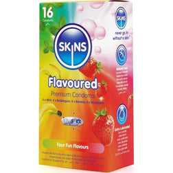 SKINS PACK DE 16 PRESERVATIFS PREMIUM MULTI SAVEURS