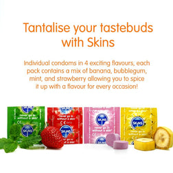 SKINS PACK DE 16 PRESERVATIFS PREMIUM MULTI SAVEURS