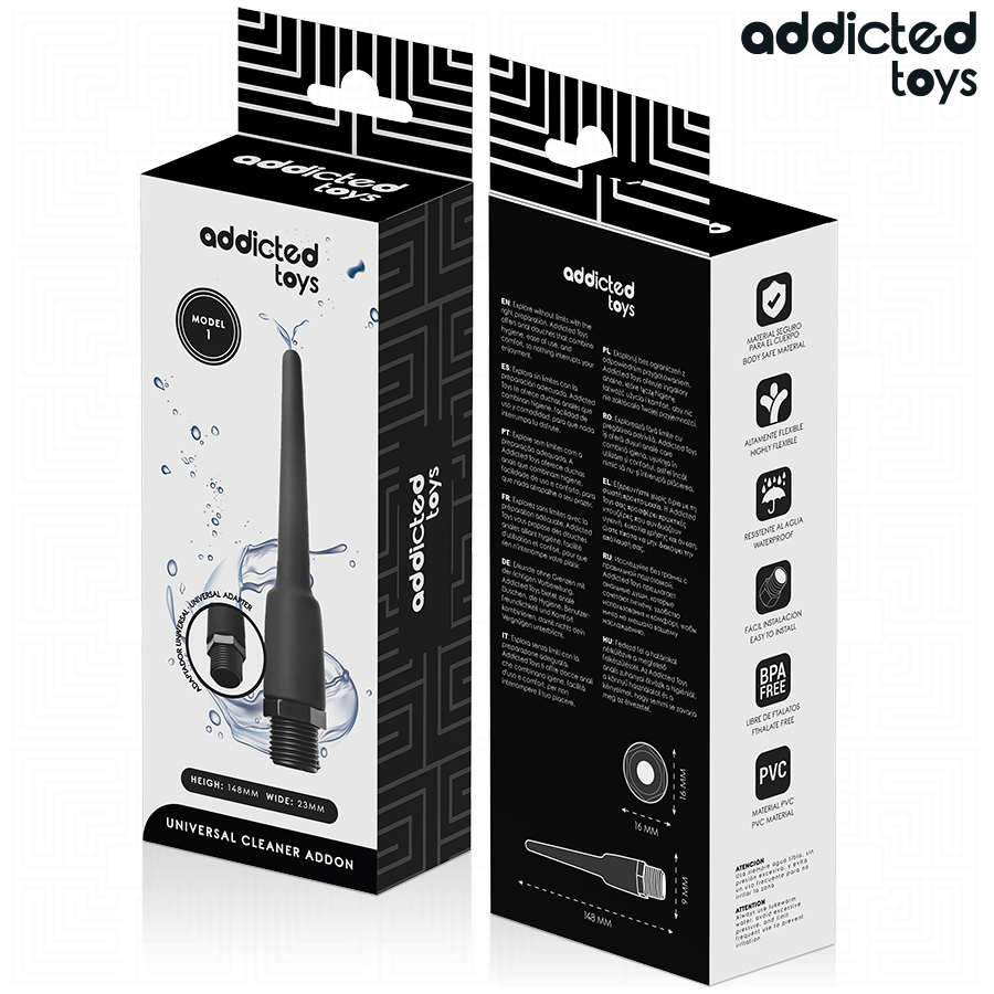 Canule douche anale adaptateur universel — emballage