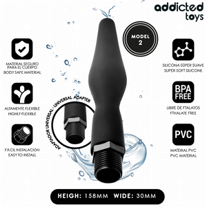 Canule douche anale conique 15,8 cm — vue de profil
