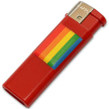 PRIDE BRIQUET FUSCIA AVEC DRAPEAU LGBT