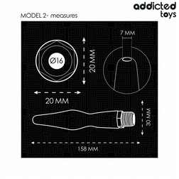 Canule douche anale conique 15,8 cm — Modèle 2