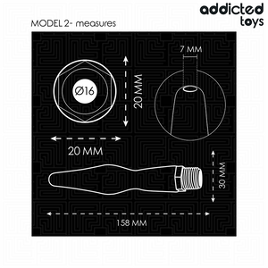 Canule douche anale conique 15,8 cm — en situation