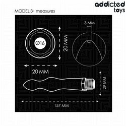 Canule douche anale 3 renflements 15,7 cm — Modèle 3