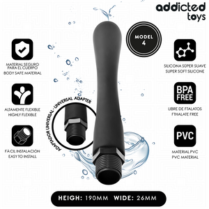 Canule douche anale longue 19 cm — vue de profil