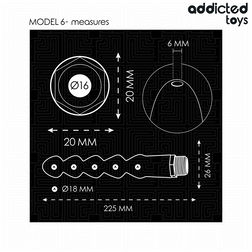 Canule douche anale chapelet long 22,5 cm — Modèle 6