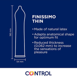 CONTROL PRESERVATIFS FINISSIMO SENSO 144 UNITES