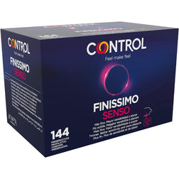 Control Condoms Préservatifs latex ultra-fins 144 unités méga pack — Finissimo Senso en Latex 19.0 cm vu de face